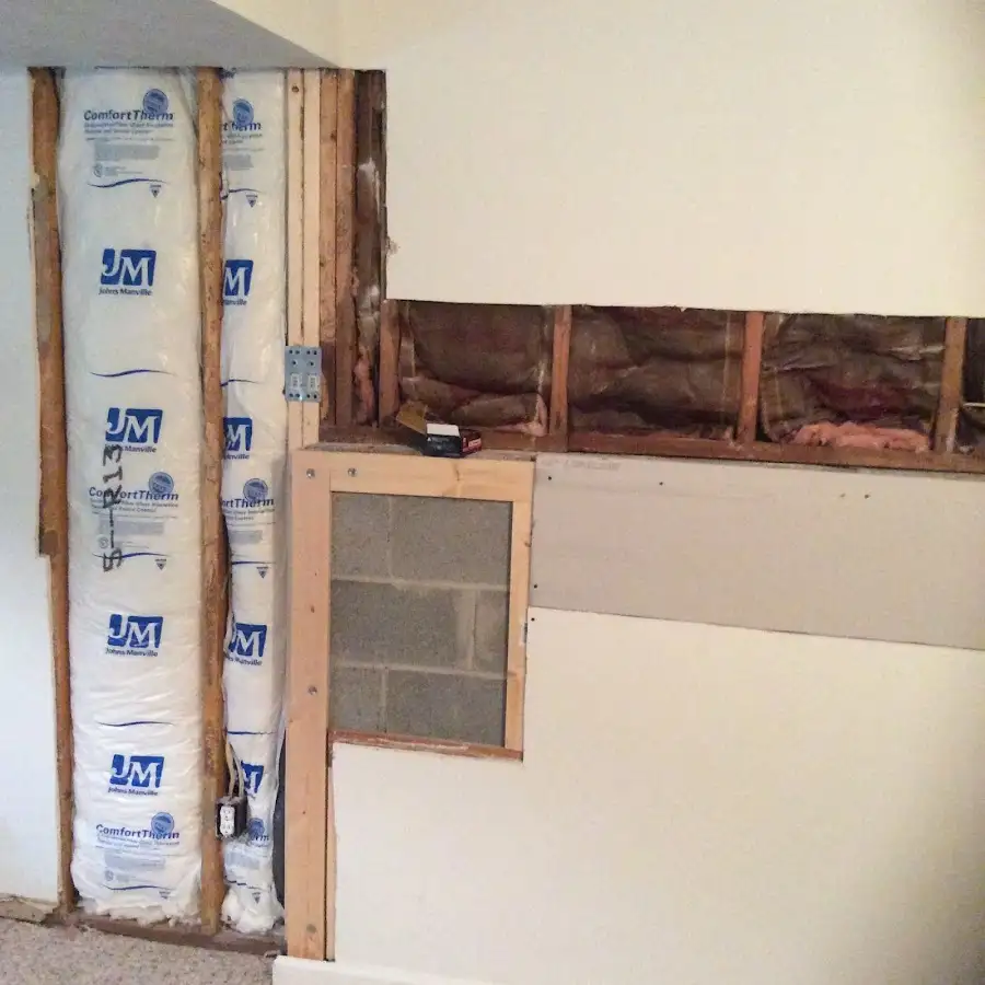Wall insulation replacement during Contents Cleaning & Restoration in Ottumwa